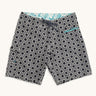 Blighty Long-length Boardshorts, Sun Daisy Charcoal Print