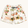 Blythe Drawstring Swim Shorts, Endangered Bee Chalk Print